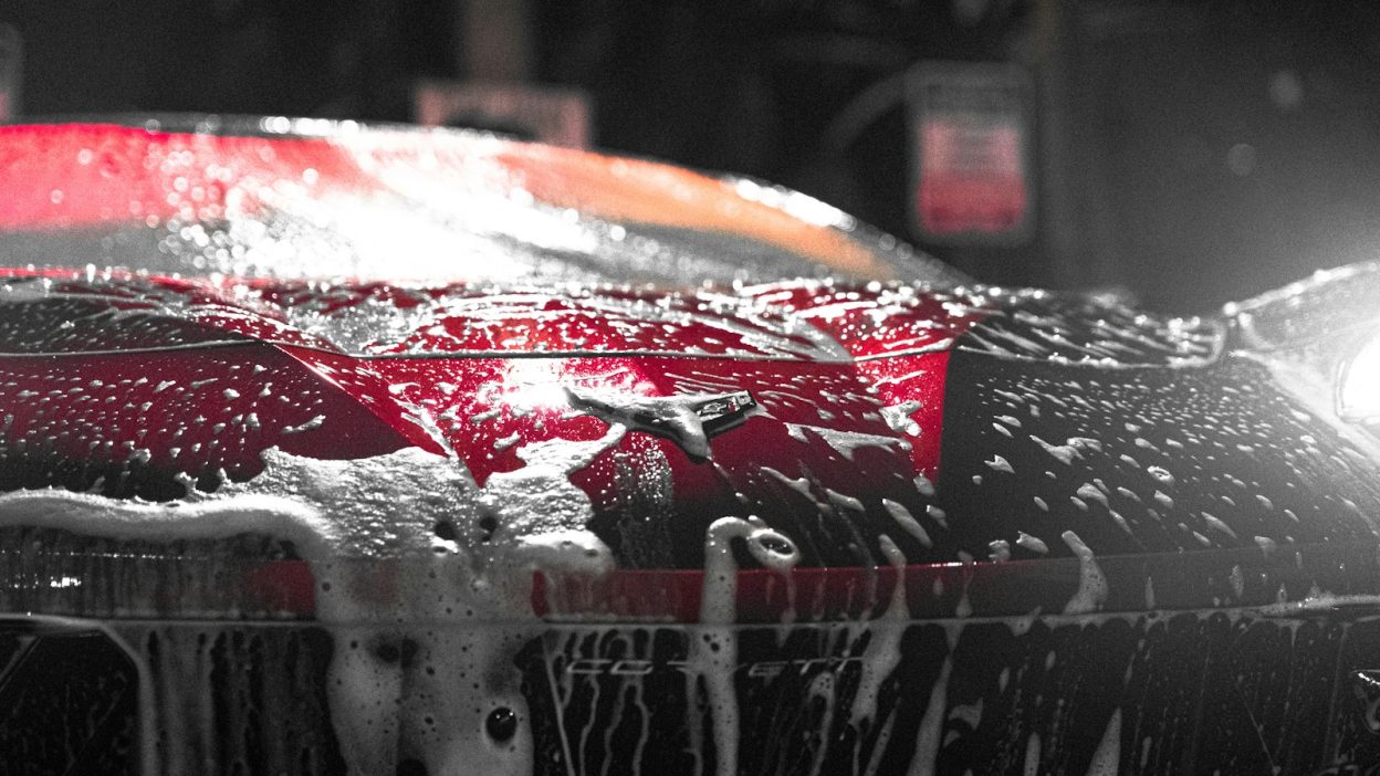 a close up of an umbrella